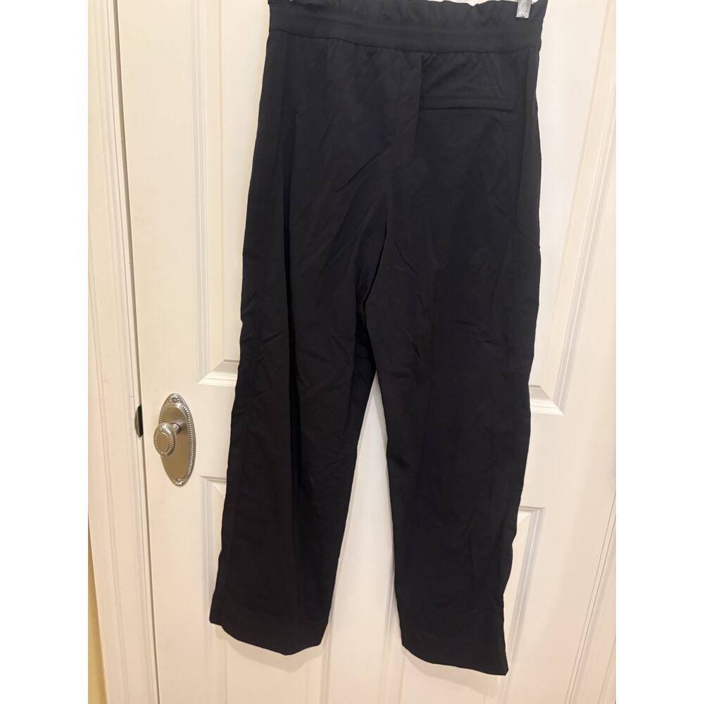 Athleta Black Trekkie Wide Leg High Rise Parachute Pants Size 4 Elastic Waist - Picture 7 of 7